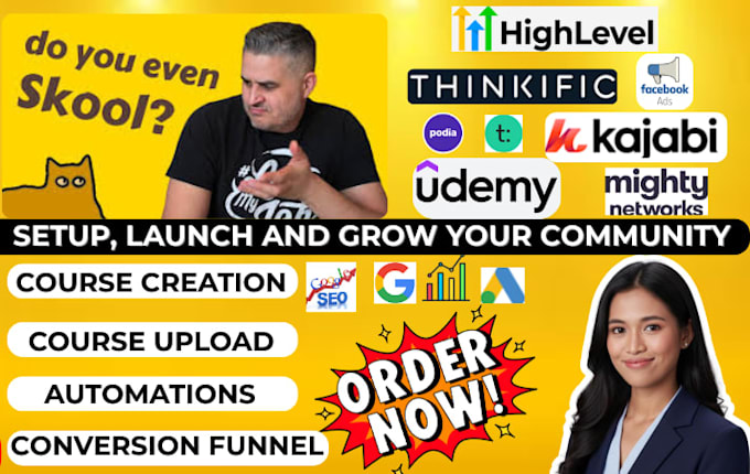build online kajabi course website, course outline, module lesson