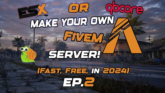 build a fully working fivem server with esx qbcore and qbox script addons
