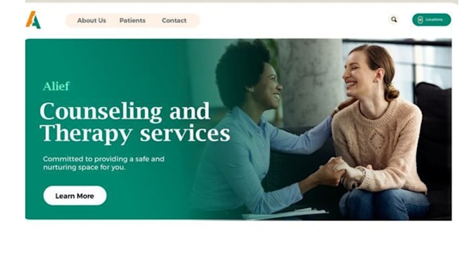 therapy website design, therapy website redesign, wellness website design