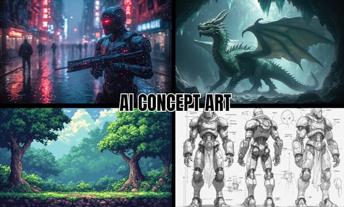 create professional ai concept art for your video games