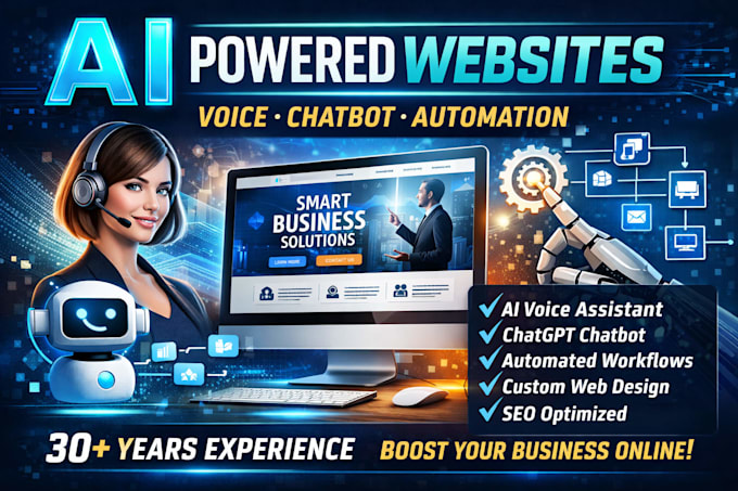 build an ai voice enabled website with chatbot and automation