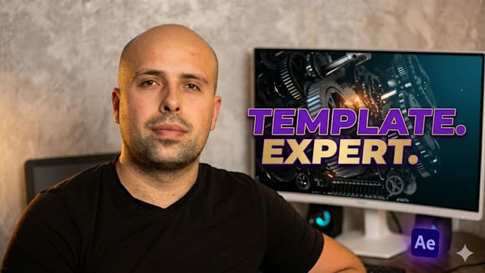 edit after effects template fast with high end 4k render