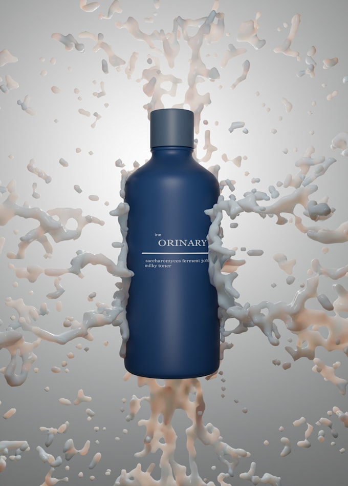 create realistic 3d product rendering and design