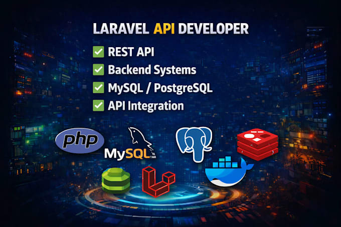 develop laravel rest API backend for web and mobile applications