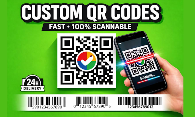 create branded qr codes and scannable barcodes for fast ordering