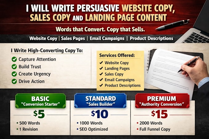 write persuasive copy that converts and builds trust