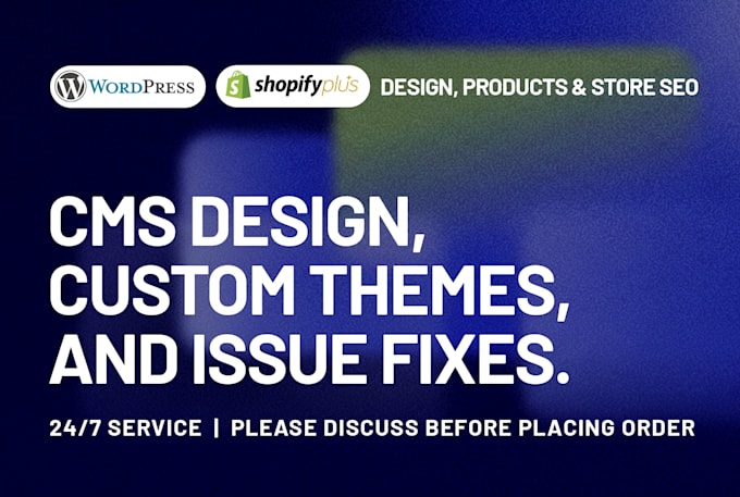 build responsive wordpress, shopify and webflow websites