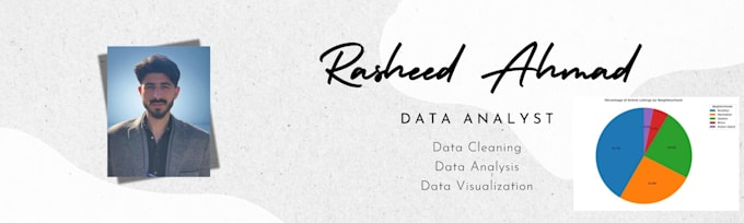 do data analysis, cleaning and visualization in python or excel