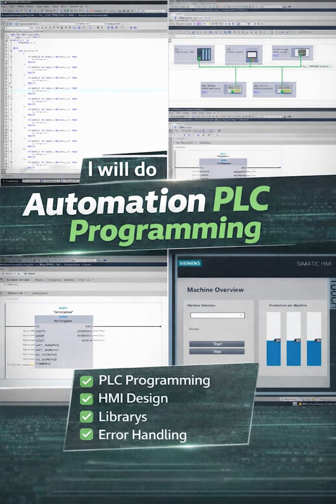 provide plc programming with tia portal and hmi design