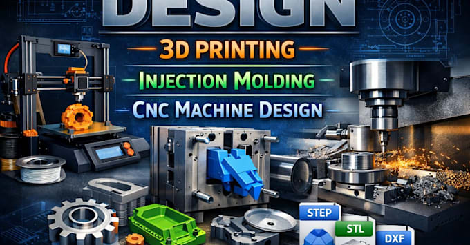 design 3d printing and injection molding