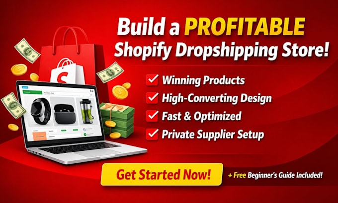build you a ready to sell ai based dropshipping shopify store