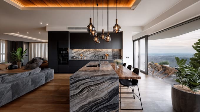 realizaré el diseño interior y renderizado de tu cocina
