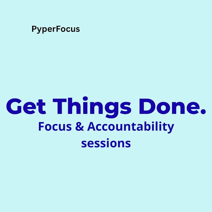 be your body double and accountability partner