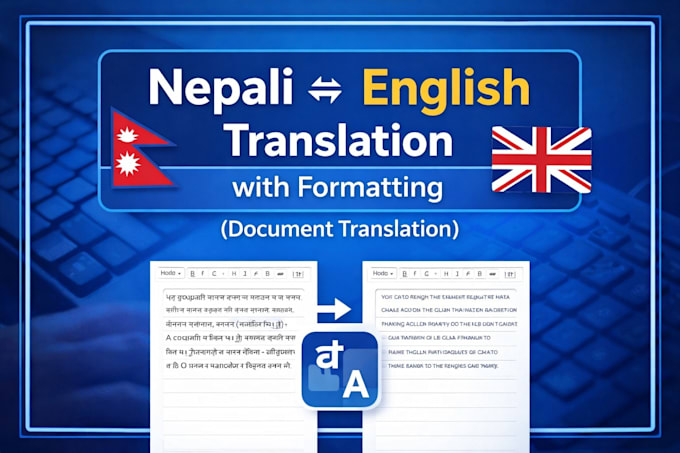 translate nepali to english manually and professionally