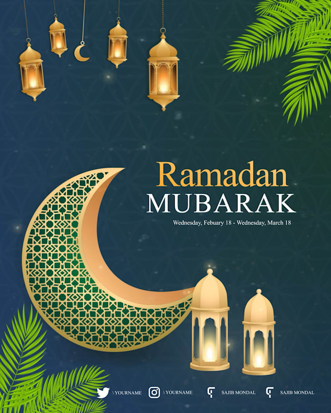 make professional ramadan mubarak animation videos
