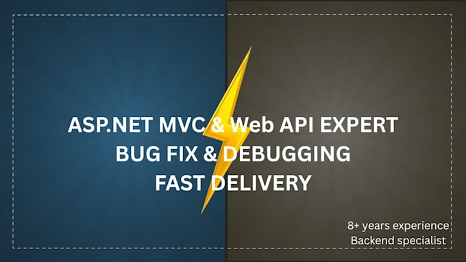 fix asp net mvc and core and web API backend bugs fast