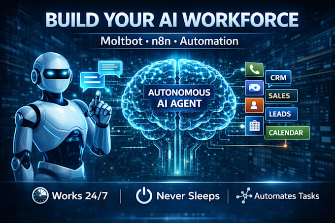 build your ai agent with moltbot setup and n8n automation, openclaw, clawdbot