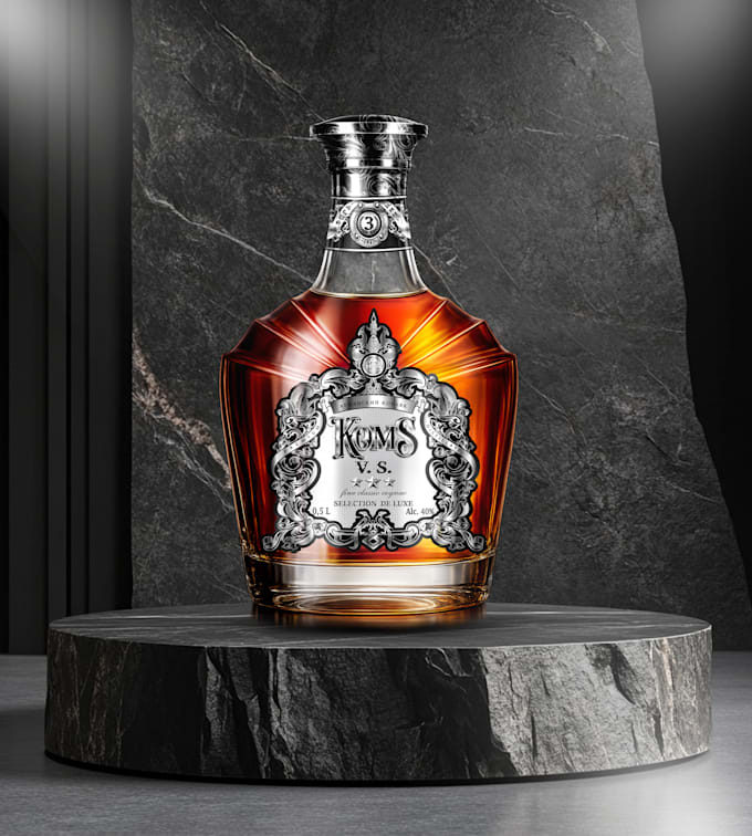 design luxury alcohol label and packaging
