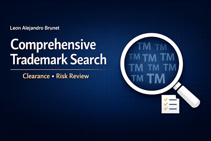 Image result for Perform comprehensive trademark searches by Leonbrunet | Fiverr
