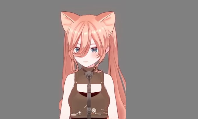 create custom 3d vtuber avatar, vroid model, anime character with 3d rigging
