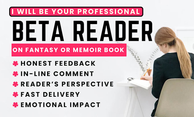 pro beta reader fantasy alpha read memoir book sci fi and writing feedback
