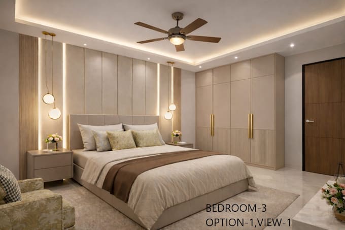 create detailed residential house plan and layout design