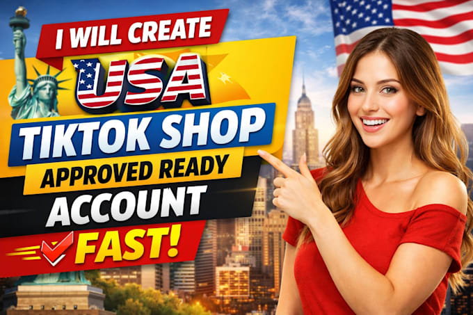 setup USA tiktok shop approved ready accounts fsst