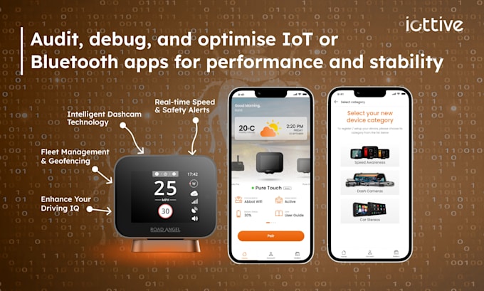 audit, debug and optimize iot or bluetooth apps for performance and stability