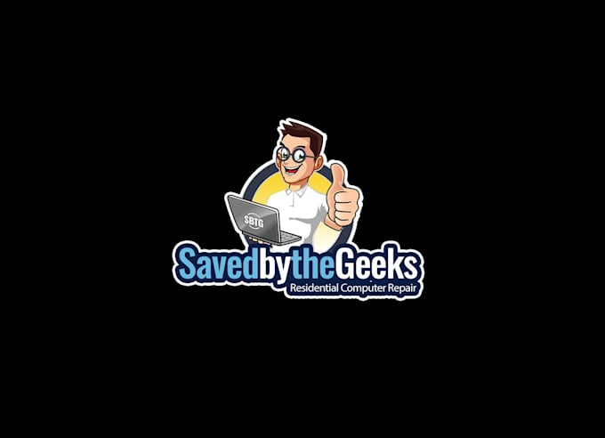 create high quality and beautiful computer repair logo design