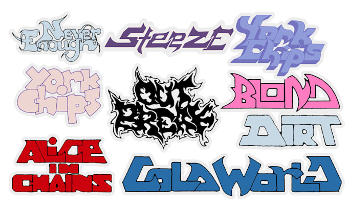 create bold and edgy custom typography