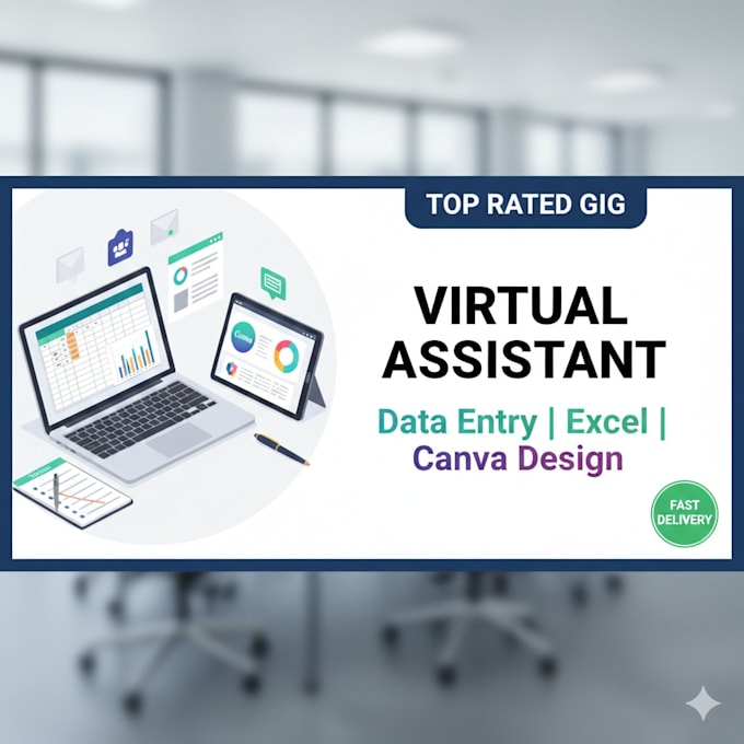 be your virtual assistant for data entry, word, and excel