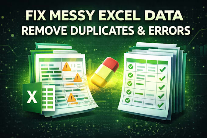 clean and fix messy excel data fast