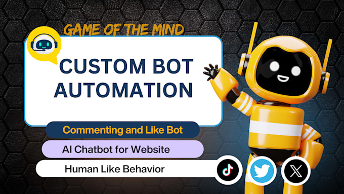 develop x bot, instagram, tiktok bot for commenting and likes on videos