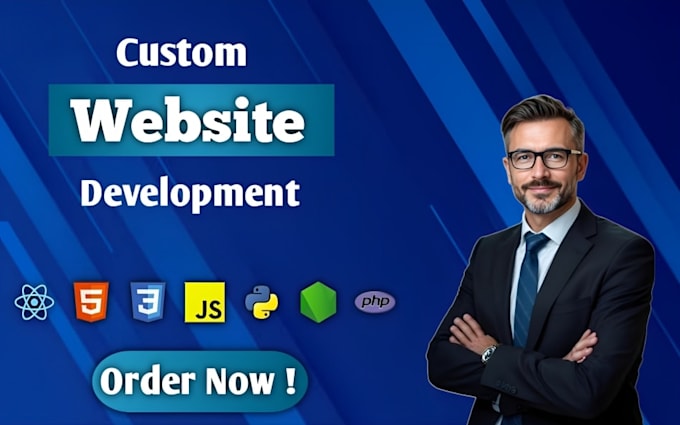 build rebuild a custom website as fullstack developer frontend and backend
