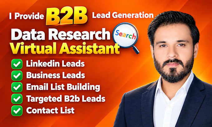 do targeted b2b lead generation and web research for any industry