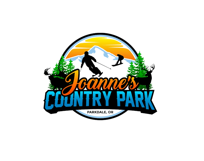 create high quality and beautiful skiing logo design