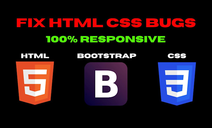 fix HTML CSS bugs and bootstrap responsive issues
