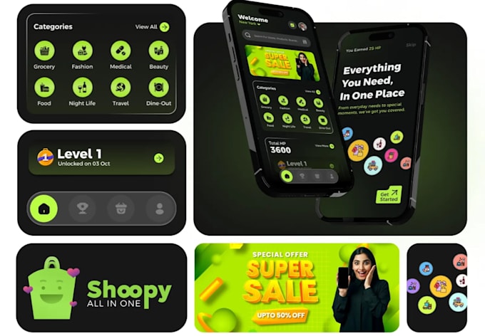 develop a custom super app with multi service integration for android and IOS