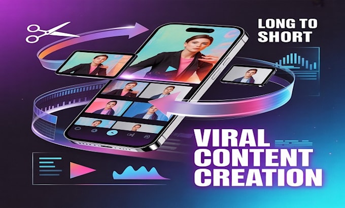 repurpose and edit your long video content into viral short form clips
