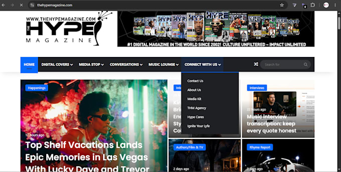 publish music hiphop and rap articles on the hype magazine