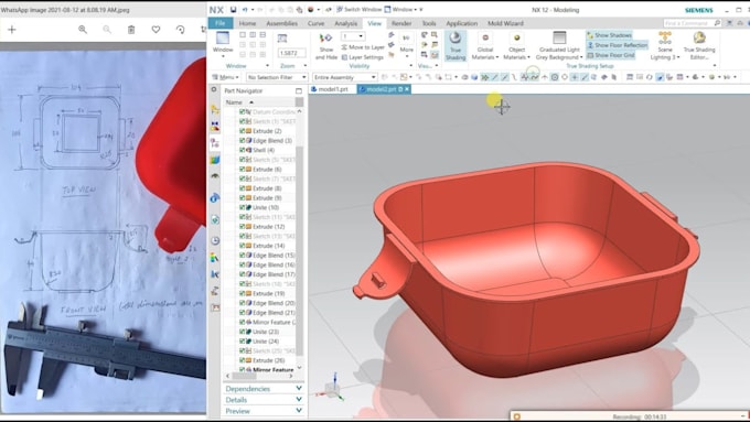 Do 3d cad design, 3d print design, product design for manufacturing ...