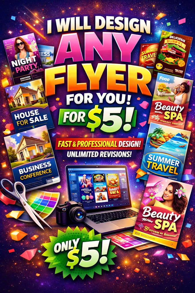 design any flyer for 5usd