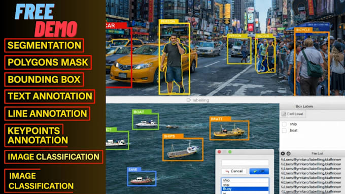 custom image annotation, segmentation, data labeling for ai and ml