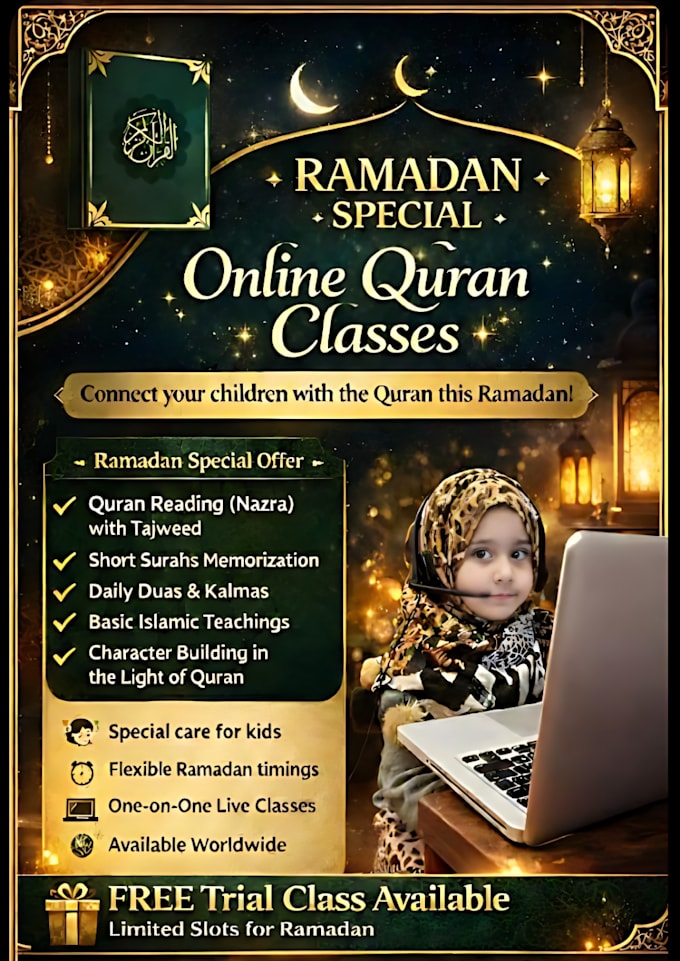 be available as a the holy quran tutor worldwide
