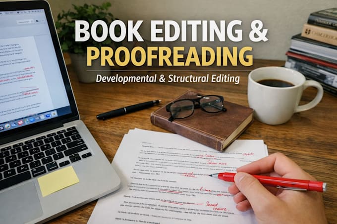 proofreading, editing, formatting and developmental editing for fiction novel