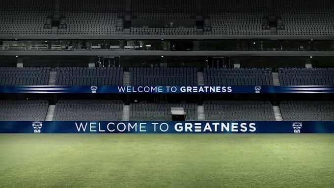 design led billboard stadium screen or billboard animation
