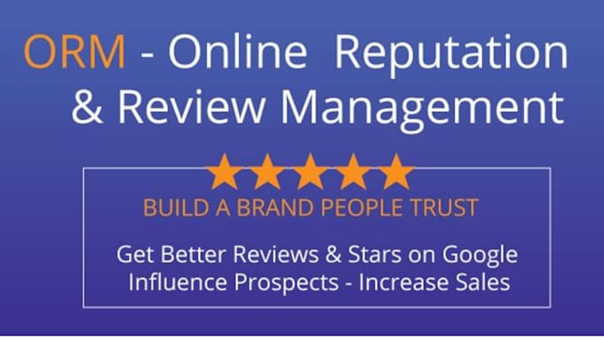 do ORM online reputation manager and brand reputation management for your agency