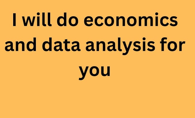 do spss, algebra, economics for you