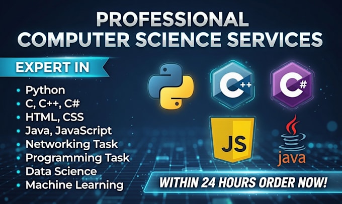 do computer science assigned, java, cpp, python programming tasks and projects