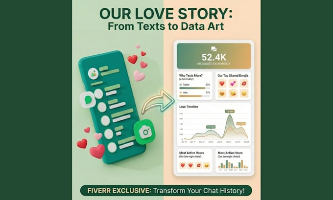 visualize your relationship statistics from your chat history